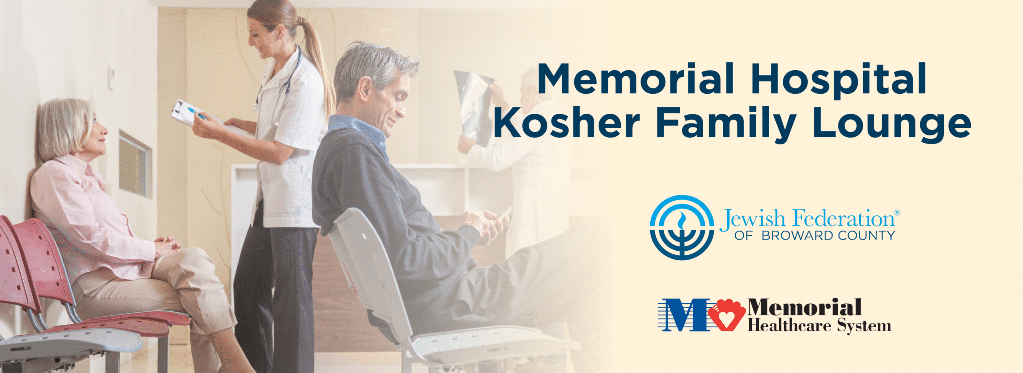 Memorial Hospital Kosher Family Lounge Campaign Graphics Landing Page Banner