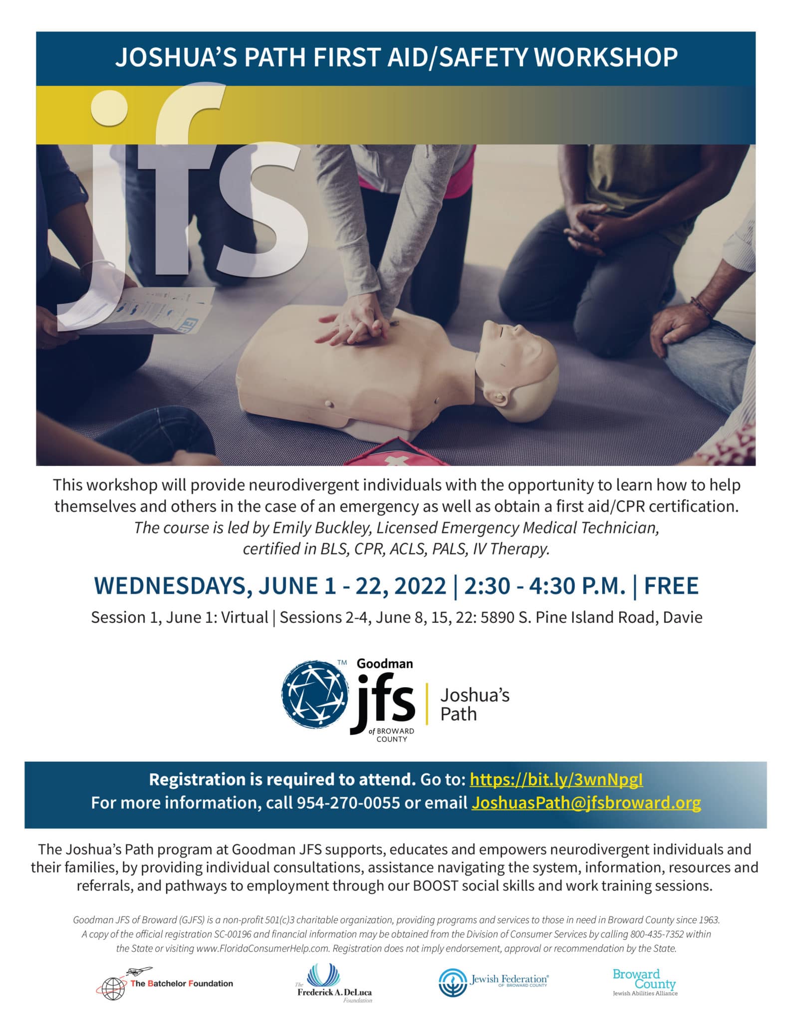 Joshua’s Path First Aid Safety Flyer | Jewish Federation of Broward County