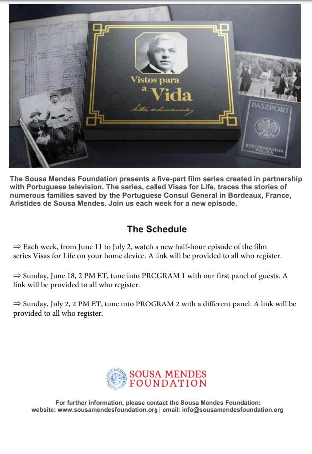 Visas For Life, The Sousa Mendes Story Presented By The Sousa Mendes Foundation